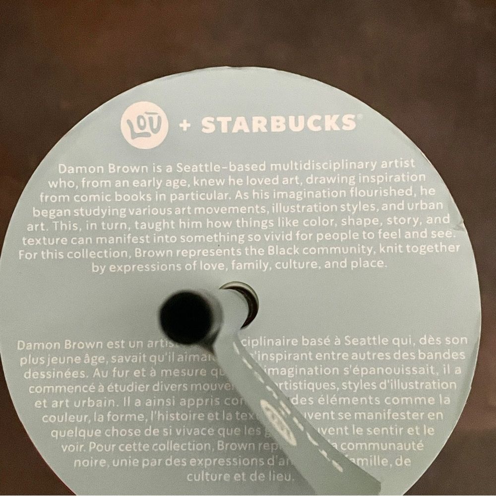 New Limited Edition - 2024 Starbucks Lou Black History Month Venti Cold Cup 24oz - Picture 6 of 7